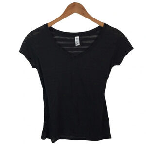 WS678 The Shop Sheer Trendy V Neck T Shirt XS